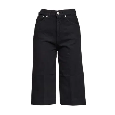 Dondup Regular Fit Bermuda Shorts With Five Pockets In Black