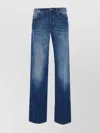 Dondup Regular Fit Faded Effect Trousers In Blue