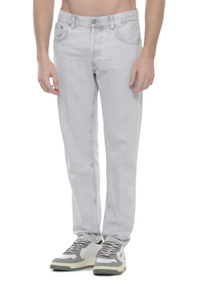 Dondup Regular Fit Neutral Denim Jeans In Gray