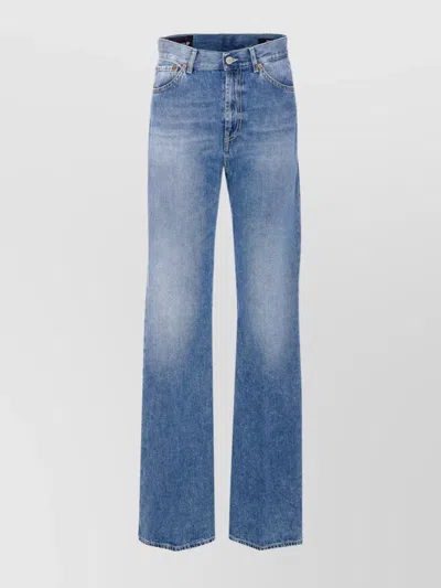 Dondup Regular Fit Trousers With Five-pocket Design In Blue