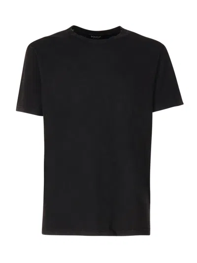 Dondup Regular Jersey T-shirt In Black