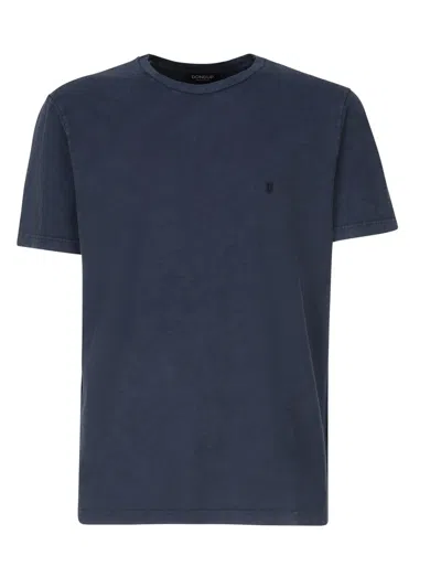 Dondup Regular Jersey T-shirt In Blue