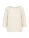 Dondup Open-knit Sweater In Beige