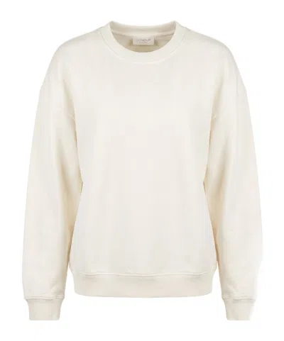 Dondup Regular Sweatshirt In White