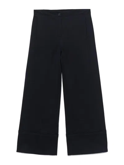 Dondup Regular Trousers In Blue Cotton