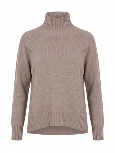 Dondup Regular Turtle Neck Sweater In Animal Print