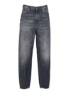 Dondup Relaxed Fit Tapered Leg Jeans In Animal Print