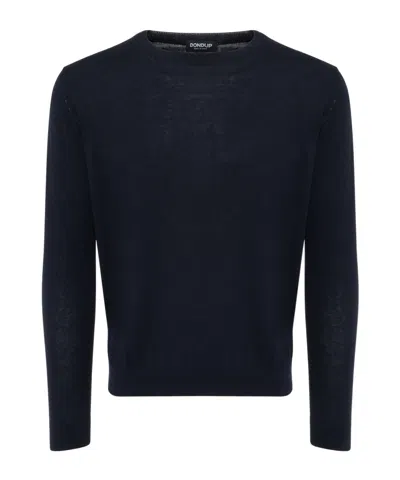 Dondup Ribbed Crew Neck Sweater In Black