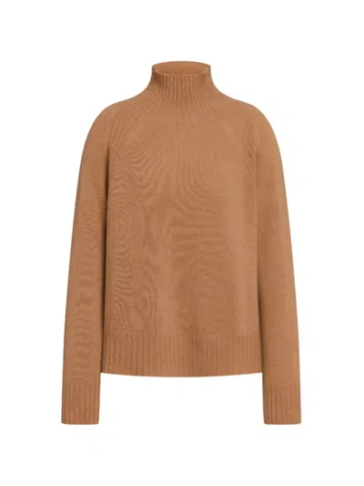 Dondup Ribbed High-neck Sweater In Brown