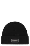 Dondup Beanie Logo In Blended Wool