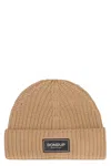 Dondup Ribbed Knit Beanie In Sand