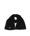 Dondup Ribbed Knit Scarf In Black