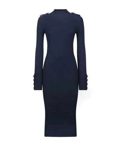 DONDUP RIBBED MIDI DRESS