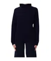 Dondup Ribbed Turtleneck Knitwear In Black