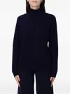 Dondup Ribbed Turtleneck Knitwear In Blue
