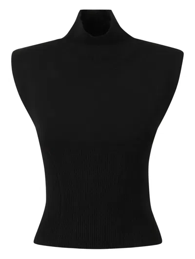 DONDUP RIBBED TURTLENECK TOP