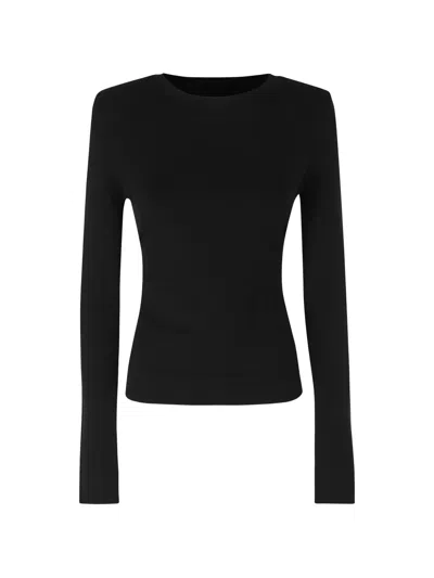 Dondup Ribbed-knit Slim-fit Sweater In Black
