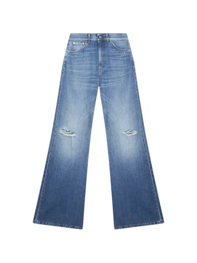 Dondup Ripped Jeans In Blue