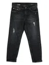 Dondup Ripped Trousers In Black