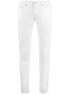 Dondup Belt Ring Denim Trousers In Gray
