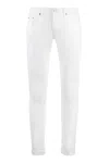 Dondup Belt Ring Denim Trousers In White