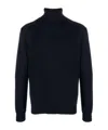 Dondup Roll-neck Ribbed Jumper In Black