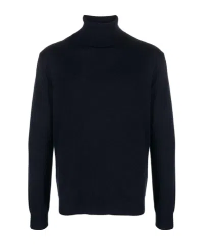 Dondup Roll-neck Ribbed Jumper In Black