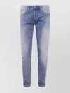 Dondup Rolled Cuffs Denim Five-pockets In Blue