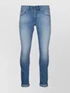 Dondup Rolled Cuffs Five-pocket Trousers In Blue
