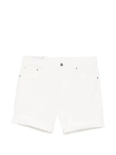 Dondup Rolled-hem Shorts In White