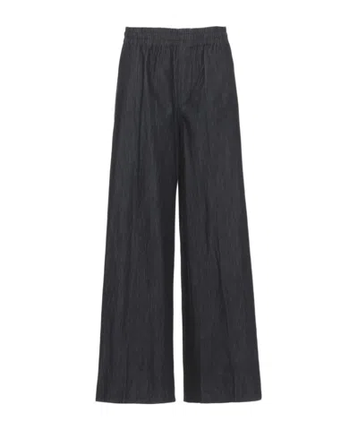 Dondup Roos Wide-leg Jogger Jeans In Black