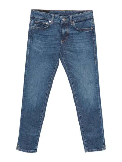 Dondup Rose Slim 5-pocket Jeans In Blue