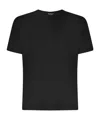 Dondup Logo-embroidery Crew Neck T-shirt In Black