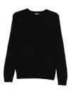 Dondup Round-neck Sweater In Black