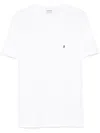 Dondup Logo-embroidered Crewneck T-shirt In White