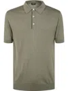 Dondup Polo Collared Shirt Short Sleeves In Green