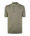 Dondup Polo Collared Shirt Short Sleeves In Green