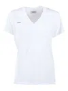 Dondup Besticktes T-shirt Mit V-ausschnitt In White