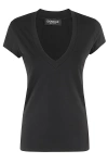 Dondup V-neck T-shirt In Nero