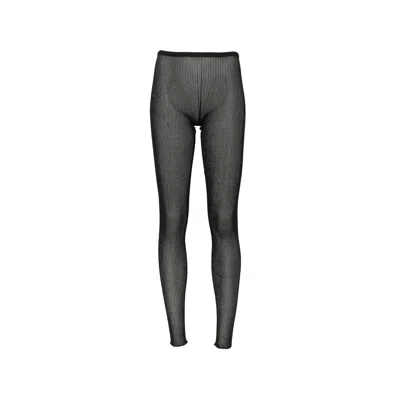 Dondup Sheer-finish Trousers In Black