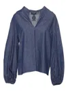 Dondup Denim Blouse In Blue