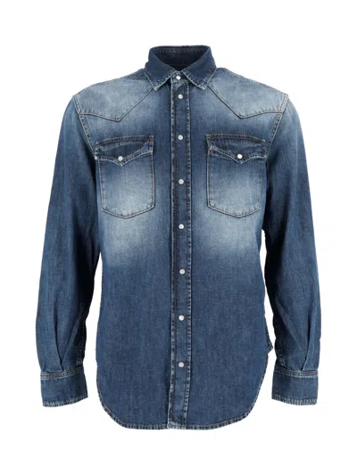 Dondup Shirt In Blue