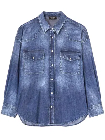 Dondup Denim Shirt In Blue