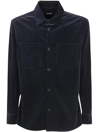 Dondup Shirt Corduroy Clothing In Blue