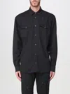 Dondup Chest-pockets Shirt In Black