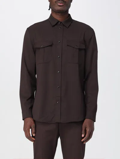 Dondup Shirt  Men Color Brown In Multi