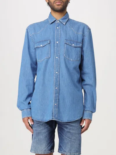 Dondup Shirt  Men Color Denim