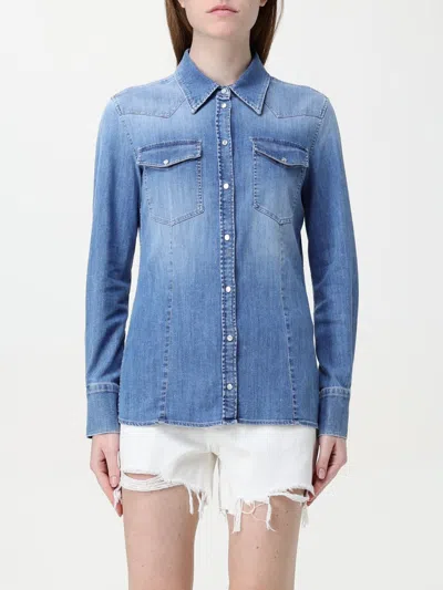 Dondup Hemdbluse  Damen Farbe Blau