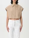 Dondup Cotton Shirt In Sand