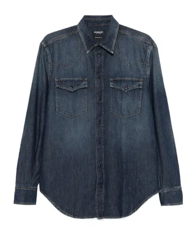 Dondup Shirt In Indigo Blue